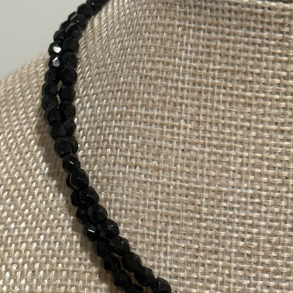 Vintage 1928 Black Beaded Choker - Picture 2 of 5
